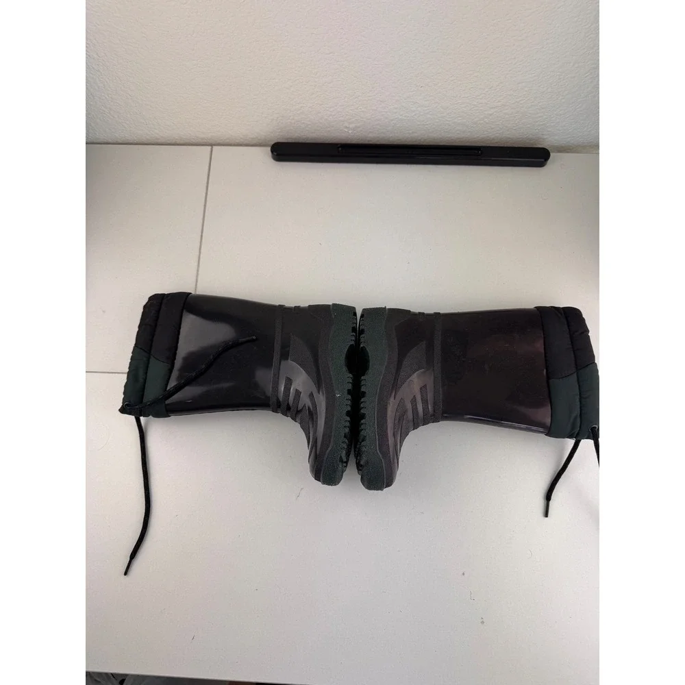 LaCross Kids Black Rubber Insulated Winter Snow Rain‎ Boots Size 8